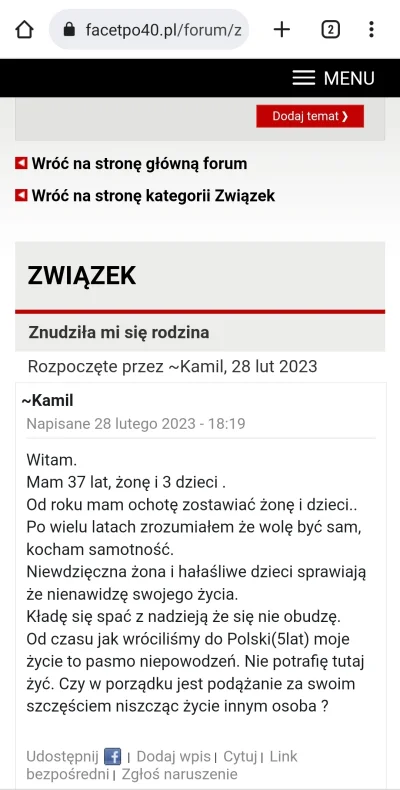 lubiejescfrytki - @Miguelos: tymczasem na pierwszym lepszym forum dla mężczyzn: