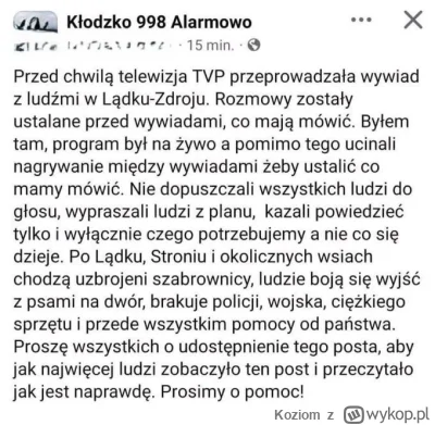 Koziom - Takie wpisy sobie latają na Twitterze, zdobywają zasięgi i nikt nic z tym ni...