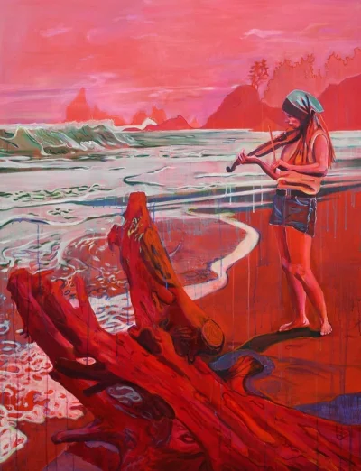 GARN - #sztuka﻿ ﻿#art #malarstwo #obrazy﻿ autor: Daniel Freaker | Rhythm in Crimson |...