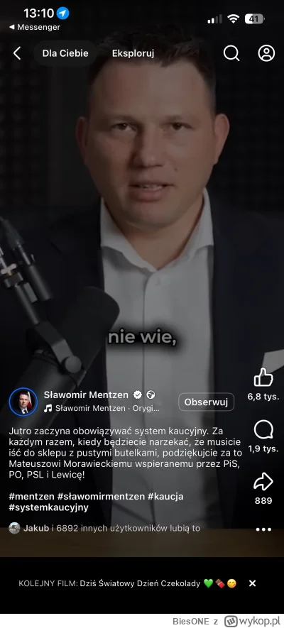 BiesONE - #mentzen #konfederacja #ruskaonuca #ruskaagentura 

Wejdźcie sobie na nową ...