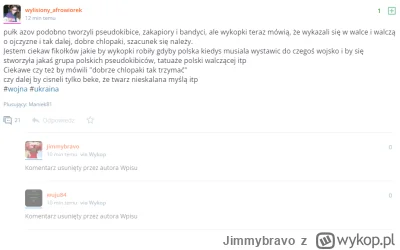Jimmybravo - Jakaś onuca produkuje wysrywy i banuje merytoryczne wpisy.

Wstawiłem tu...