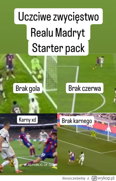 Beszczebelny - #mecz #pilkanozna #fcbarcelona #realmadryt #humorobrazkowy #heheszki