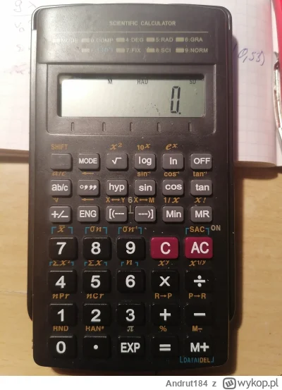 Andrut184 - Mircy czy ten kalkulator ma funkcję liczenia równań kwadratowych? Chodzi ...