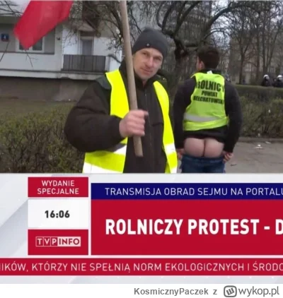 KosmicznyPaczek - Oskarek Sz. ciągle niewyżyty 
#protest #rolnictwo #polityka #hehesz...