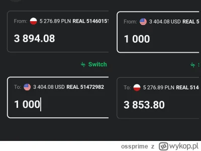 ossprime - @sforce: Spreadu może nie ma, ale jeśli @Leithain wrzucił aktualne kursy z...