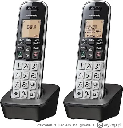 czlowiekzlisciemnaglowie - Panasonic Kompaktowy telefon bezprzewodowy
Cena : $34.99
L...