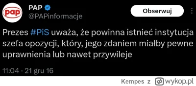 Kempes - #polityka #heheszki #bekazpisu #bekalewactwa #pis #dobrazmiana

XDDDDDDDDDDD...