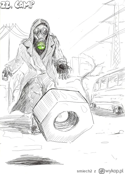 smiech2 - #inktober #magg #rysujzwykopem
Miało być coś z "polish death camps" ale zes...