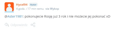 robertkk - Od "Kijow w 3 dni" do "3 rok pokonujecie rosje" xDDDD
rosjanie sa jednak g...