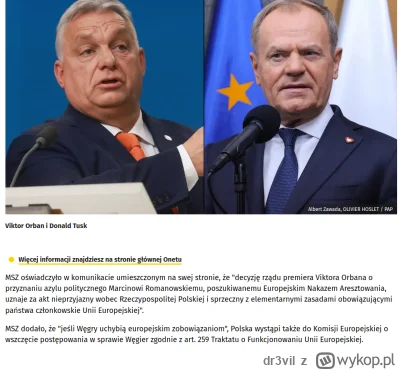 dr3vil - Polska może skutecznie zamknąć kierunek węgierski jako cel PiSowskiej rejter...