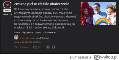 ziumbalapl - Wykopowa szczujnia nie traci czasu, pozwolę sobie przekleić swój komenta...