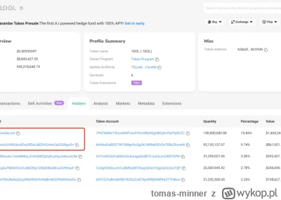 tomas-minner - Trader zarobił na tokenie 1DOL ponad 2 miliony dolarów w niecały dzień...