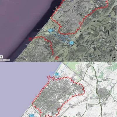 murison - > Krótko ze strefy Gazy. 
 
 1) IDF przeciął Gazę na wysokości Al-Zaytoun i...