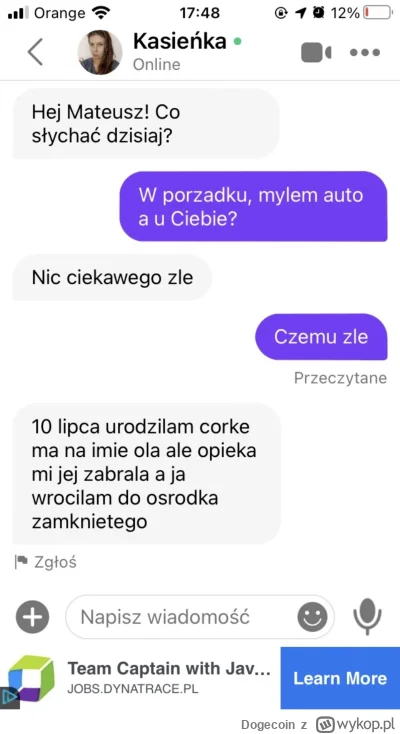 Dogecoin - I tak to właśnie jest...

#badoo
#tinder
#patologiazewsi