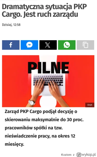 Koziom - Co się dzieje z PKP Cargo? Dlaczego tak podupadli?
#polityka #pociagi #pkp #...