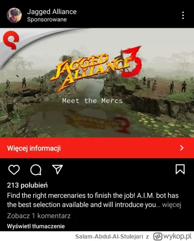 Salam-Abdul-Al-Stulejari - juz nawet na insta reklamy nowego #jaggedalliance  mnie pr...