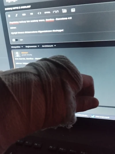 Minieri - Ręka w gipsie a te świry taki mecz i 9 goli do wklejenia mi dają, na szczęś...