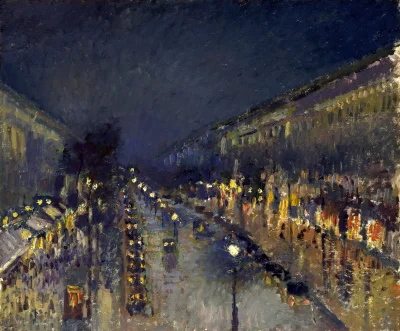 itakisiak - Camille Pissarro (1830-1903)

The Boulevard Montmartre at Night

#malarst...