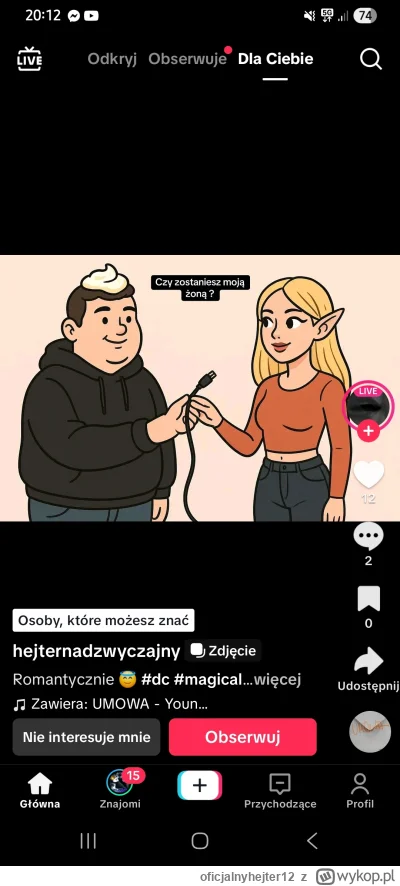 oficjalnyhejter12 - #danielmagical Kabel od Debela dla carycy menelycy 2 na znak oświ...