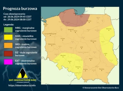 osiemosiemczteryjeden - @krystalTritapik: jest i zaktualizowana prognoza burz, a jak ...