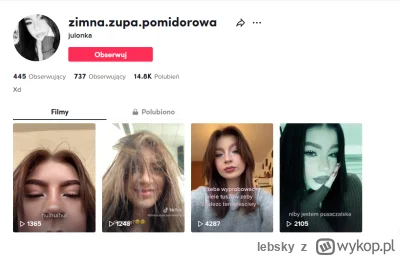 lebsky - Tiktok patolicy może przydać się do memów ( ͡° ͜ʖ ͡°)
https://www.tiktok.com...