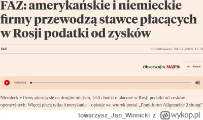 towarzyszJanWinnicki - @Pompejusz: 

Ale Niemcy sa na 2 miejscu.

Miejsce nr 1 to ......