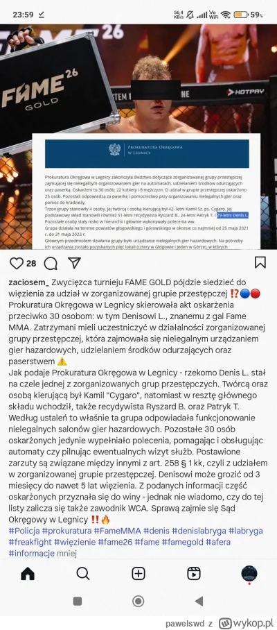 pawelswd - #famemma PDW Labrygas. Załęcka jakby Jej groziło 5 lat od razu by podawała...