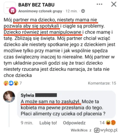WielkiNos - Kobieta utrudnia ojcu kontakty z jego własnym synem?

Widocznie zasłużył....