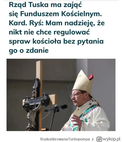 RozkalibrowanaTurbopompa - Panie Ryś, fundusz kościelny to kwestia finansów państwa, ...