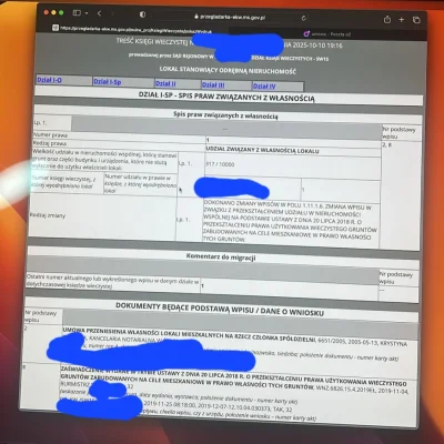 notozalezy - Siemano, oglądam KW mieszkania spółdzielczego, które rozważam kupić i ta...