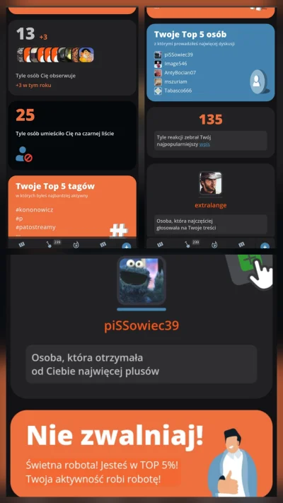 bellacavem - #kononowicz 
Tak mnje moderacja rok podsumowała. 
Najdziwniejsze, że wg ...