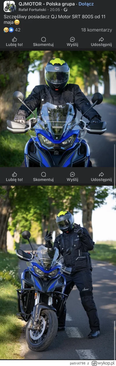 patrol798 - Długo się nie nacieszył nowym motocyklem ( ͡° ʖ̯ ͡°)

https://www.faceboo...