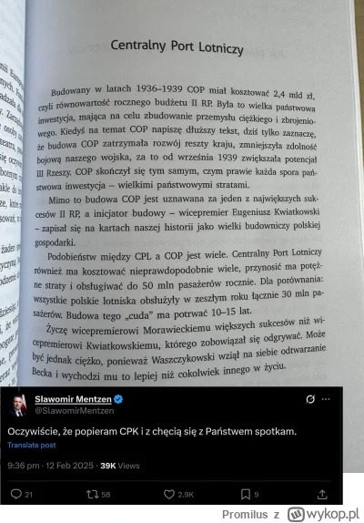 Promilus - To mi umknęło. Mentzen był przeciwko CPK (jeszcze pod nazwą CPL), a potem ...