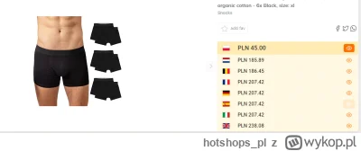 hotshops_pl - Snocks 6x Bokserki Męskie Bawełna Bielizna Męska Majtki - Rozmiar XL bł...