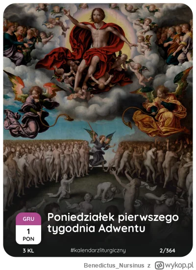 Benedictus_Nursinus - #kalendarzliturgiczny #wiara #kosciol #katolicyzm

1 grudnia 20...