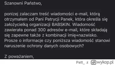 Patt_ - @zdrajczyciel nie dostałem na tego maila odpowiedzi