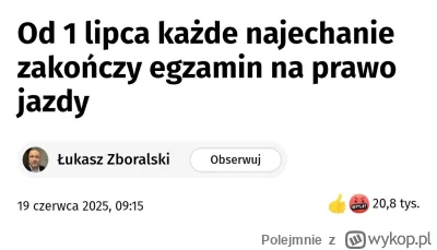 Polejmnie - Od 1 lipca 2025 roku w Polsce zaostrzone zostaną przepisy dotyczące egzam...