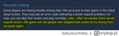 SzlachcicPolny - Ogólnie to zawsze było info, że PSN jest wymagany, a gdy wprowadzili...