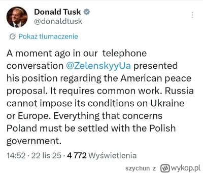 szychun - #polityka #wojna #rosja #usa #ukraina mam nadzieję, że cała Europa solidarn...