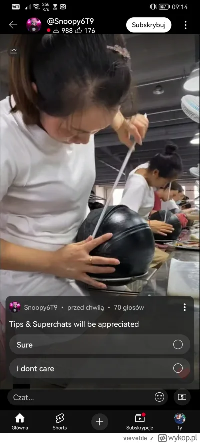 vieveble - Trafilem na lajwa na yt jak loszki w fabryce robią piłki do koszykówki. Ni...