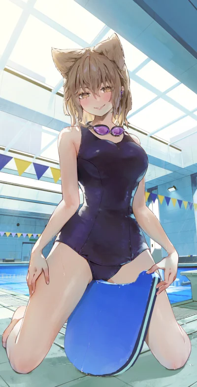 mesugaki - #anime #randomanimeshit #touhou #toyosatomiminomiko #kemonomimi #swimsuit ...