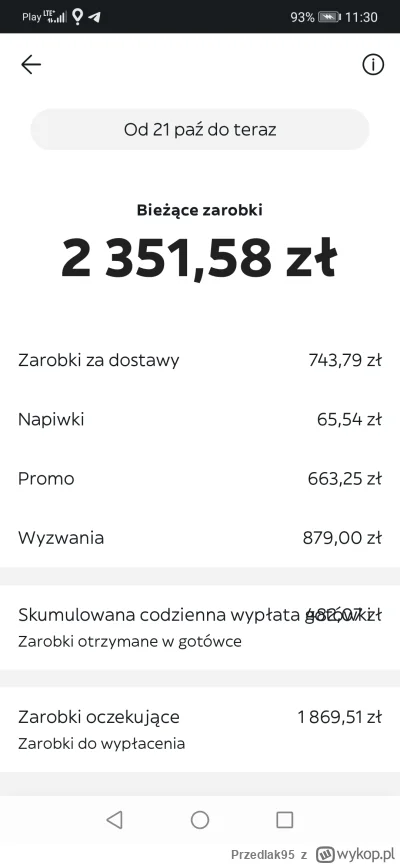Przedlak95 - @alkoholik92 zawsze mzoesz wrócić do glovo polecam. Rejestruje się tylko...