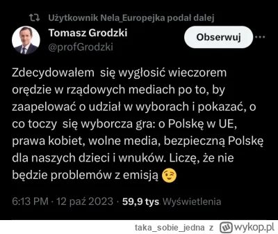takasobiejedna - Marszałek Grodzki to przewidział #TVPtoSzambo