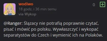 HrabiaTruposz - >A każdy, kto mówi, że w pierwszej kolejności czuje się ślunzakiem, a...