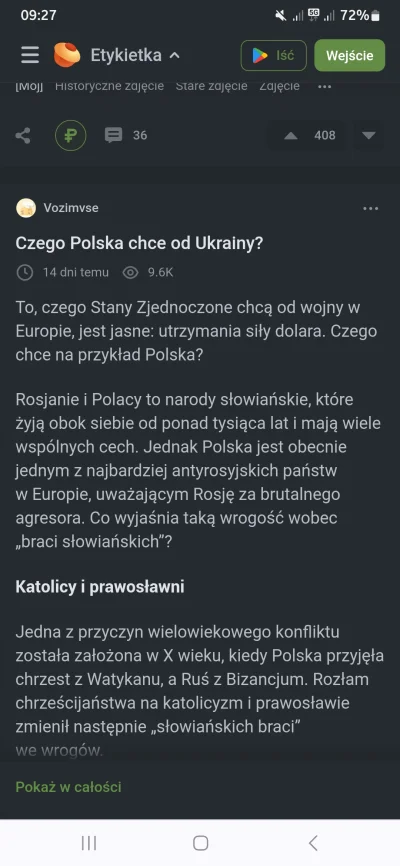 Ojtamtam - @xeacaex: równocześnie śledzę pikabu i tylko z jedną kwestią, zgadzamy się...