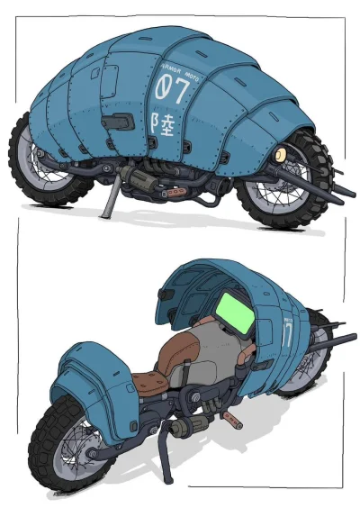 pogop - Armored Bike Illustration by @gatring3 [IG]

#motocykle #sciencefiction #wojs...