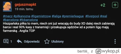 bartiii_ - Co tam szczekałes?
@gejuszmapkt 
#mecz