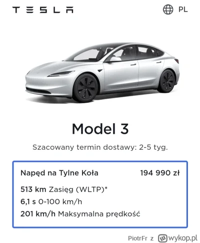 PiotrFr - @jurek-gagarin: no wszedłem na pierwszą i już się nie zgadza xD 
 Nowa tesl...