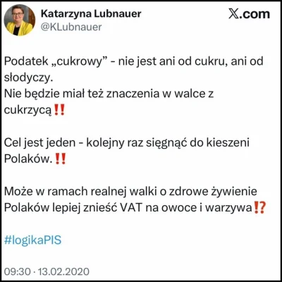 XeNinja - No to w takim razie do roboty, obniżcie podatek na warzywa i owoce.
#polity...