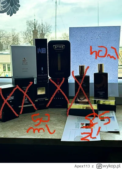 Apex113 - #perfumy
8,5 ml Memo russian leather 

Oraz gisada 250 zł 50ml